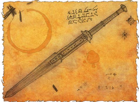 Runic Bastard Sword Sketch By Gypsfulvus On Deviantart