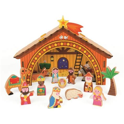 The Wooden Nativity Scene By Janod Is Simply Stunning A Great Heirloom