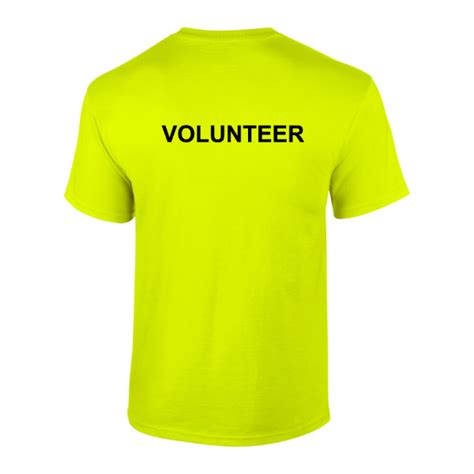 T Shirts Printed Volunteer Clothing And Workwear Adults