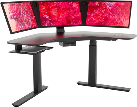 All In One Workstation Desk With Multiple Monitor Display Smartdesk