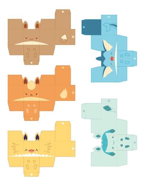 Jossoriopapercraft Papercraft Recortable De Varios Mini Pokemons