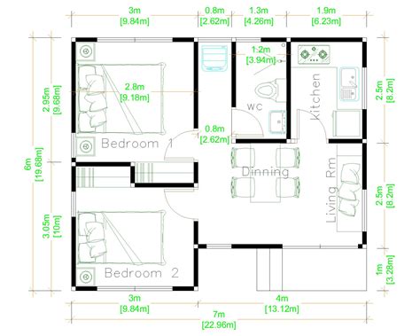 Simple Small House Design 7x6 Meter 23x20 Feet Pro Home Decor Z 3fa