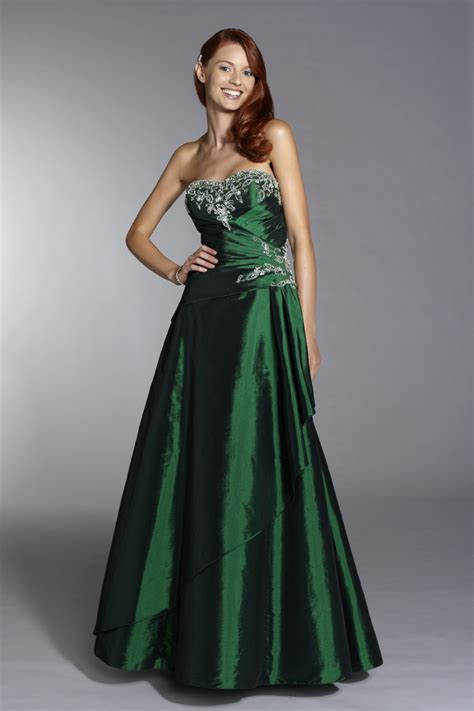 Dark Emerald Green Prom Dress Images And Pictures Becuo