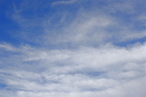 White Wispy Clouds In Blue Sky Picture Free Photograph Photos
