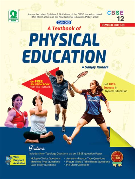 Cbse A Textbook Of Physical Education Class 12 Cbse Evergreen Publications India Ltd