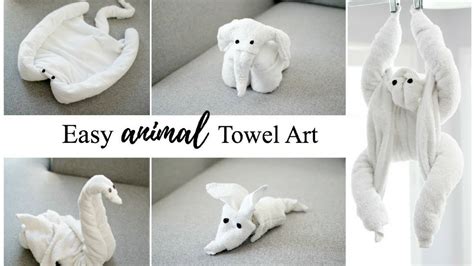 How To Make Towel Animalstowel Art Tutorial For Beginners Youtube