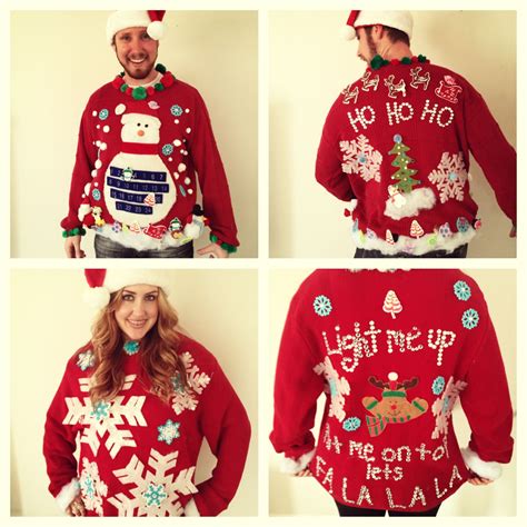 Ugly Christmas Sweaters Homemade Diy Ugly Christmas Sweater Ugly Christmas Sweater Contest