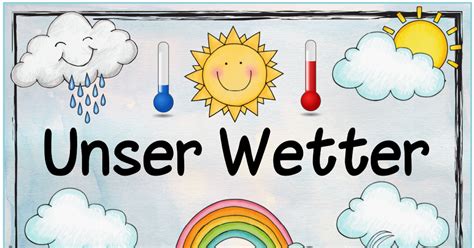 Themenplakatwetterpdf Karten Kindergarten Wetter Kindergarten