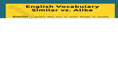 Similar And Alike Commonly Confused Words English The Easy Way