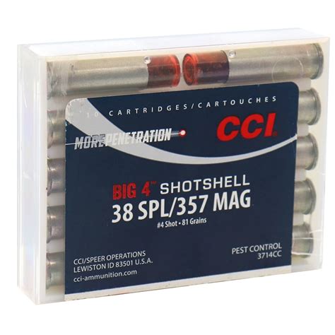 Buy Cci 38 Special357 Magnum 84 Grain 4 Shotshell Online Cci Ammo
