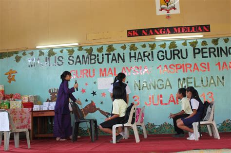 menarik perhatian ibubapa, murid dan orang ramai kepada peranan penting kaum guru dalam. SK NANGA MELUAN, JULAU: Sambutan Hari Guru Peringkat Sekolah.