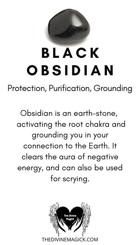 Black Obsidian Crystal Meaning Card Crystals Best Healing Crystals