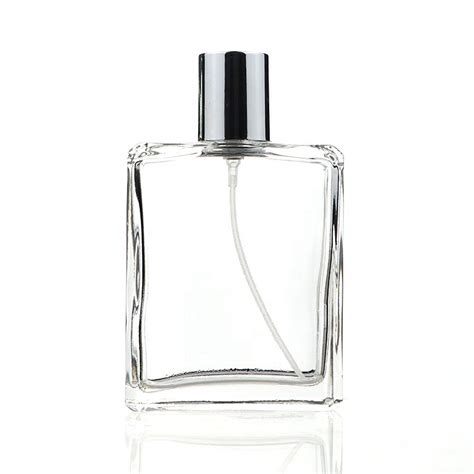 Clear Fashion Square Perfume Bottles 100ml Glass High Quality Clear