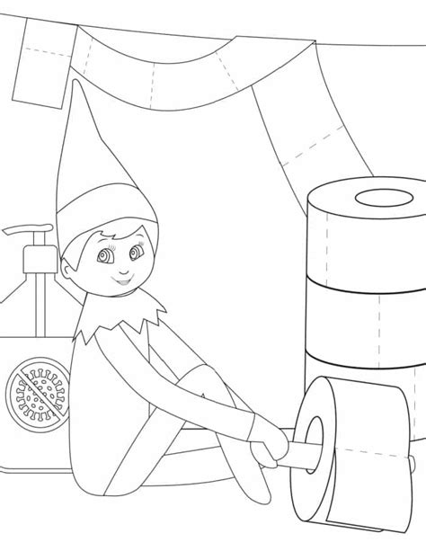 3 Elf On The Shelf Coloring Pages Freebie Finding Mom