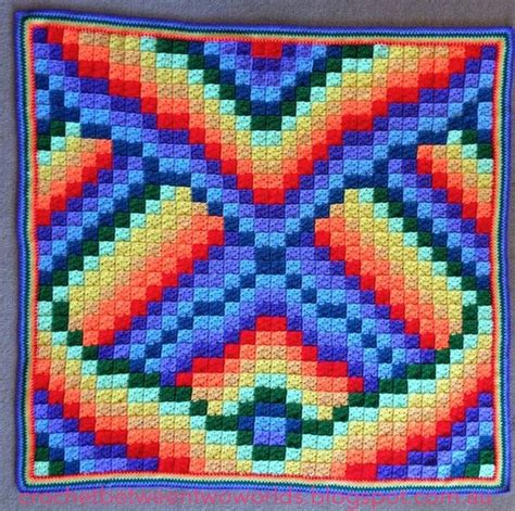 Crochet A Beautiful Rainbow Bargello Afghan Free Pattern