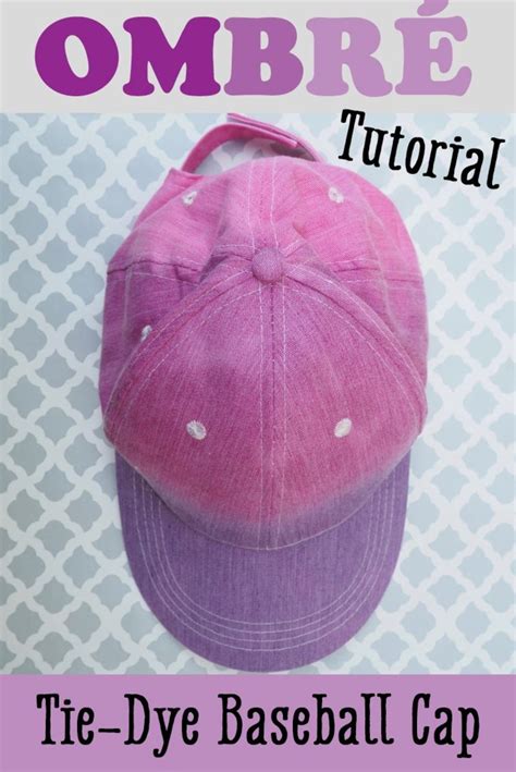 Tie dye rainbow baseball hat. How to Ombré Tie-Dye a Baseball Cap | FeltMagnet