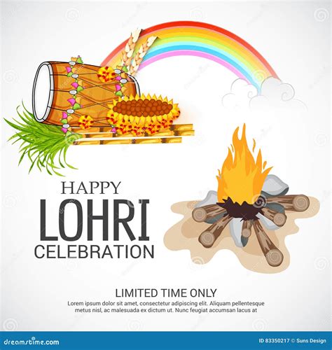 Lohri Stock Illustration Illustration Of Banner Traditional 83350217