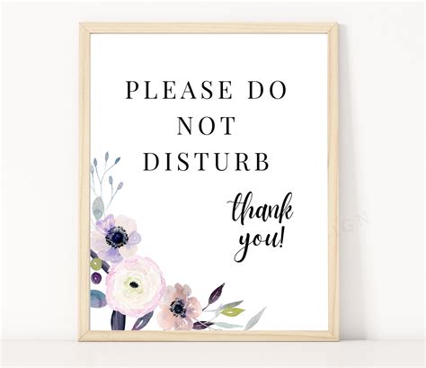 Please Do Not Disturb Sign Printable Signs For Door Meeting Etsy