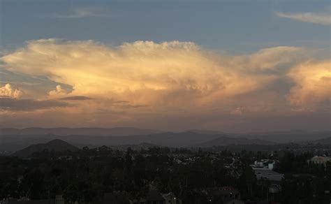 NWS San Diego on Twitter: "Beautiful shot of the storm near Anza as the