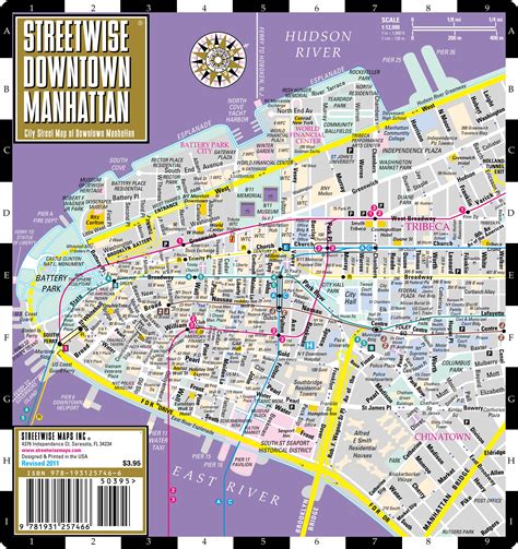 Detailed Street Map Of Lower Manhattan