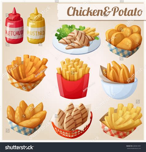 We did not find results for: Chicken Potato Set Cartoon Vector Food Stock Vector ...