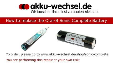 Bad akku tauschen elektrische zahnbürste. Akku-Wechsel bei der Oral-B Sonic Complete Zahnbürste ...