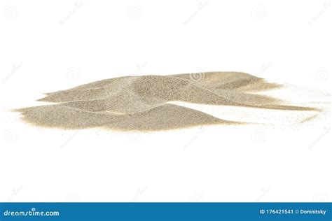 Pile Desert Sand Isolated On White Background Stock Image Image Of