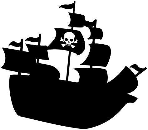 Silueta De Barco Pirata PNG Transparente StickPNG