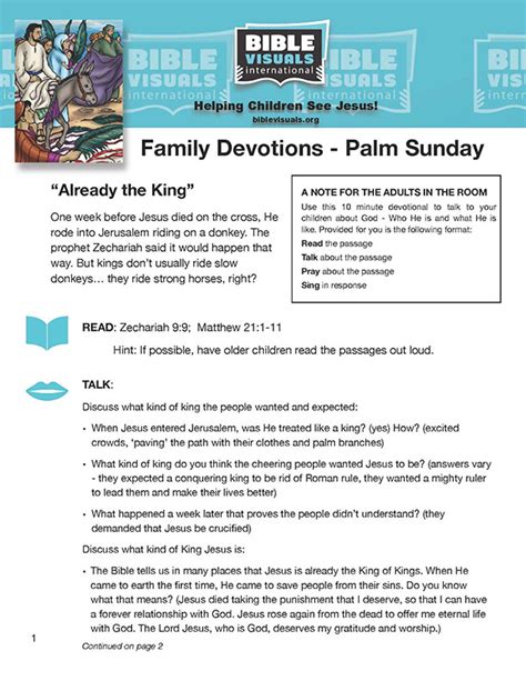 Palm Sunday Devotional And Coloring Page Downloads Ready To Print Pdf