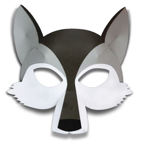 Маска волк своими руками из бумаги Wolf Mask Paper Mask Mask For Kids