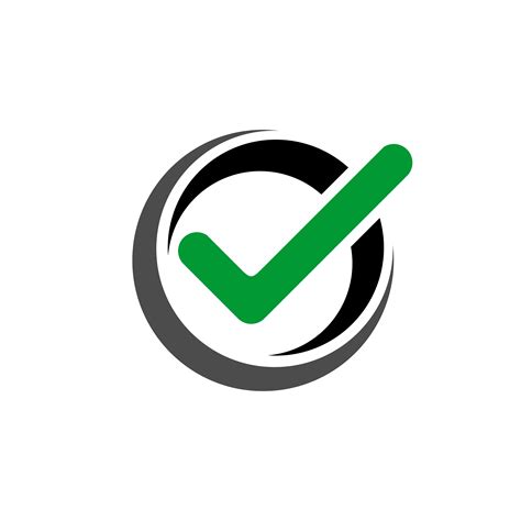 Green Check Mark Icon In A Circle Check List Button Icon Stock Vector