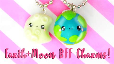 Diy Bff Earthmoon Charms ♡ Kawaii Friday Youtube Diy Jewelry