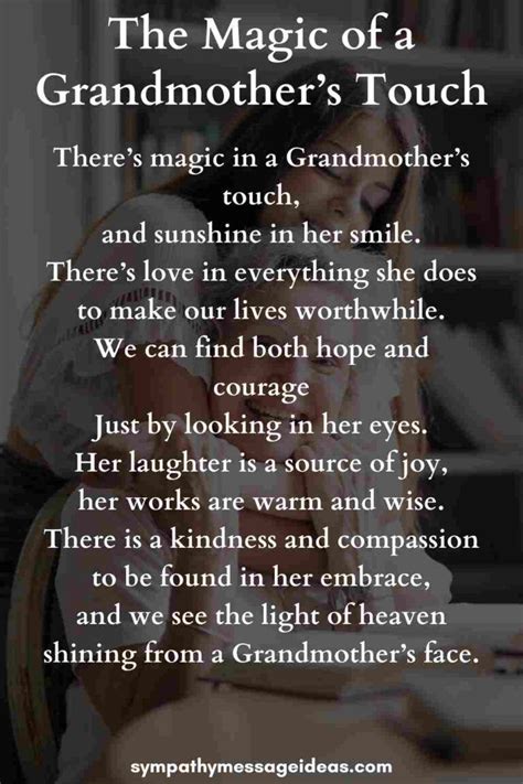 A Selection Of Some Of The Most Touching And Memorable Funeral Poems For Grandmothers That Will