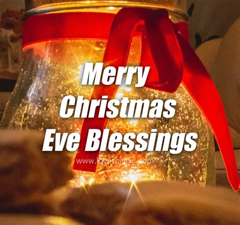 Glowing Jar Merry Christmas Eve Blessings Pictures Photos And Images