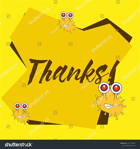Thanks Beautiful Greeting Card Background Template Stock Vector