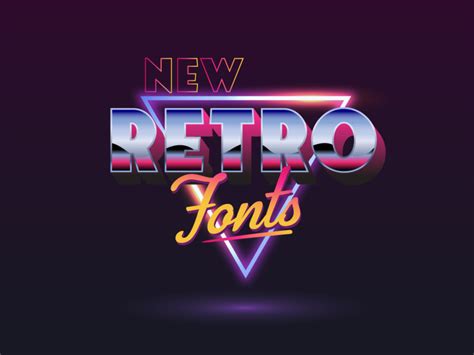 New Retro Fonts Retro Font Retro Fonts