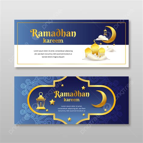 Set Of Ramadhan Kareem Banners Template Download On Pngtree