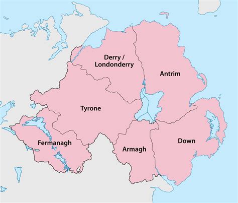 Map Of County Tyrone Ireland Secretmuseum