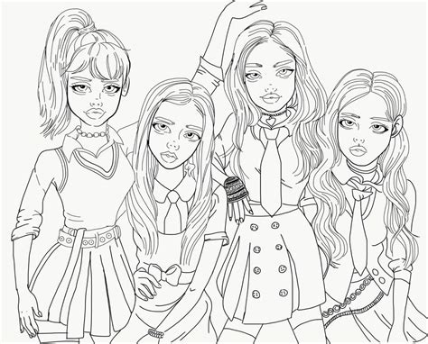 Desenhos De Blackpink Para Colorir Imagens Para Impressão Gratuita