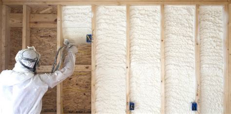 Rigid foam insulation is installed. Spray Foam Insulation | Dunlap Construction