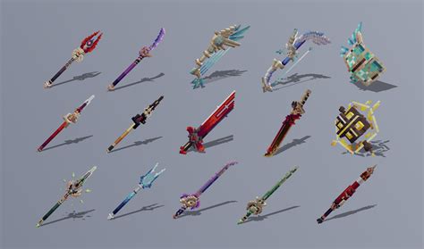 120 Teyvat Weapon Collection