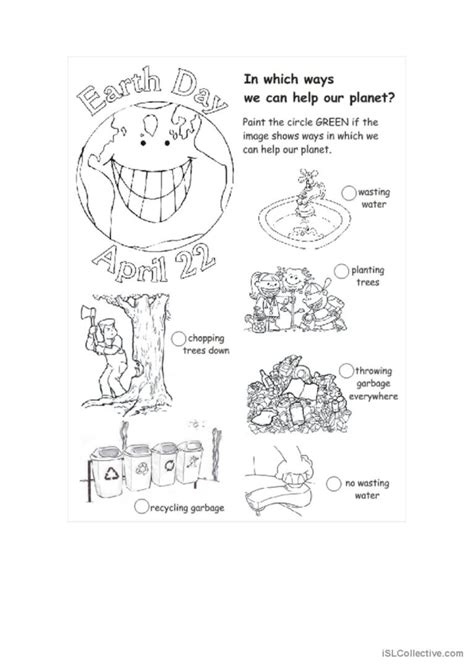 Earth Day English Esl Worksheets Pdf And Doc