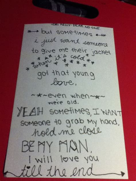 I Just Made A Lyric Poster For Dear No One By Tori Kelly Seriously