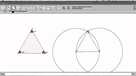 Geogebra Constructing Equilateral Triangles Youtube