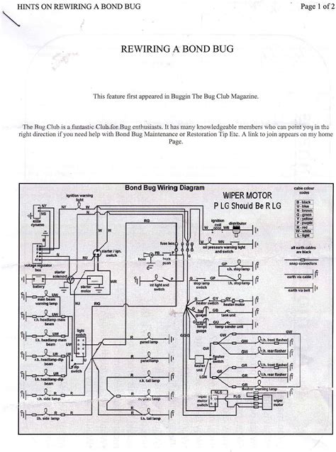 Reliant Spares - Reliant Wiring Diagrams and Specification Sheets