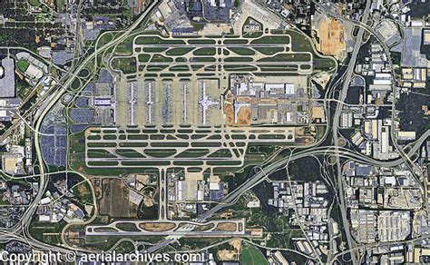 Aerial Photo Map Hartfield Jackson Atlanta International Airport Atl
