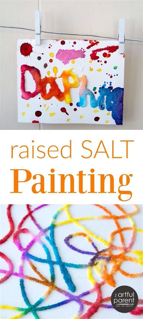 Raised Salt Painting Kids Crafts Art Activities For Kids Salt