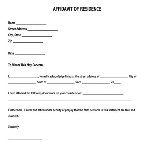 Download a free permission letter sample. Free Proof of Residency Letters (Affidavit of Residency)