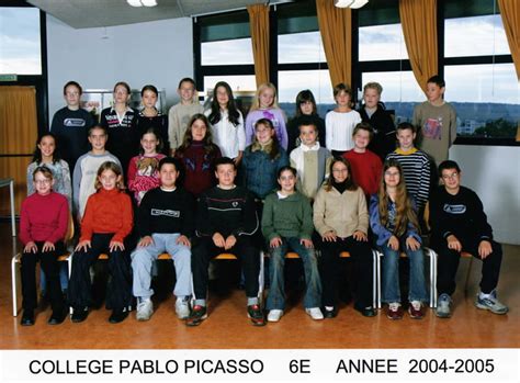 Photo De Classe 6ème De 2004 Collège Picasso Copains Davant