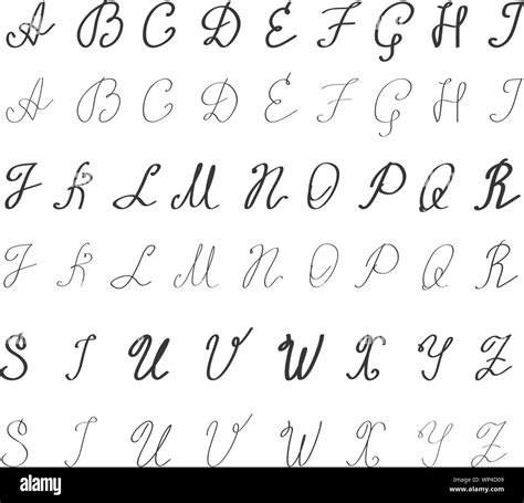 Lettres De Calligraphie Anglaise Fotografías E Imágenes De Alta